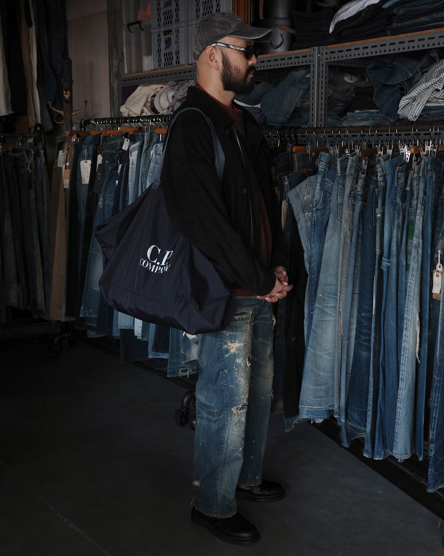 CONTEXT-002-RE DRAPED STRAIGHT 5P DENIM PANTS – TIME RECONSTRUCTED INDIGO(REMAKE) Styling