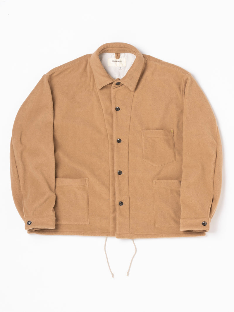 AN123 FLEECE COVERALL SHIRTS Ⅱ BEIGE