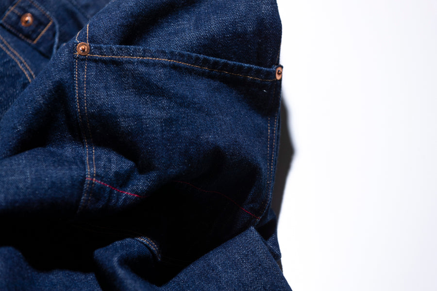 ANSE002 SUSTAINABLE STRAIGHT 5P PANTS TYPE-newπ INDIGO OW