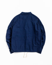画像をギャラリービューアに読み込む, AN219-IND ROLL UP SLEEVES CHINA COVERALL SHIRTS INDIGO（ONE WASH）
