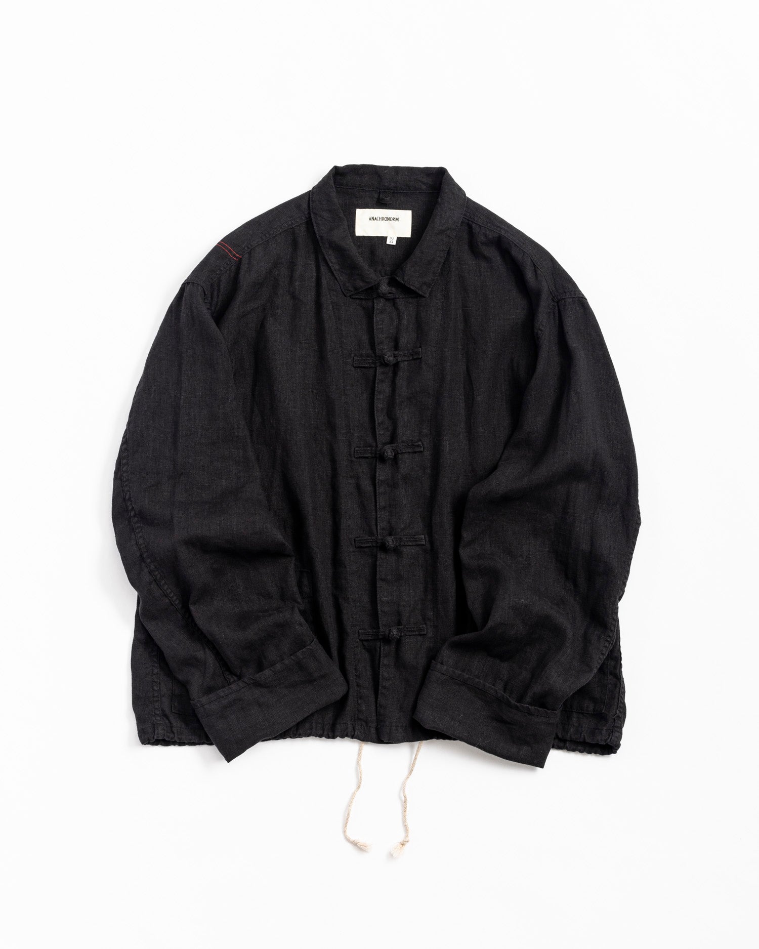 AN219 ROLL UP SLEEVES CHINA COVERALL SHIRTS BLACK