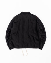 画像をギャラリービューアに読み込む, AN219 ROLL UP SLEEVES CHINA COVERALL SHIRTS BLACK
