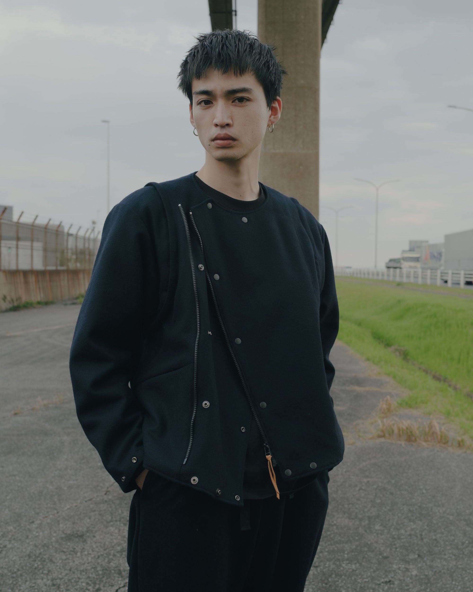 AN129 REVERSIBLE RIDERS JACKET DARK NAVY – ANACHRONORM