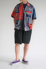 画像をギャラリービューアに読み込む, AN229 VINTAGE BANDANA COLLAGE OPEN COLLAR S/S SHIRTS MULTI COLOR
