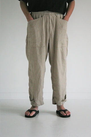 AN220 CHINA WIDE EASY PANTS BEIGE