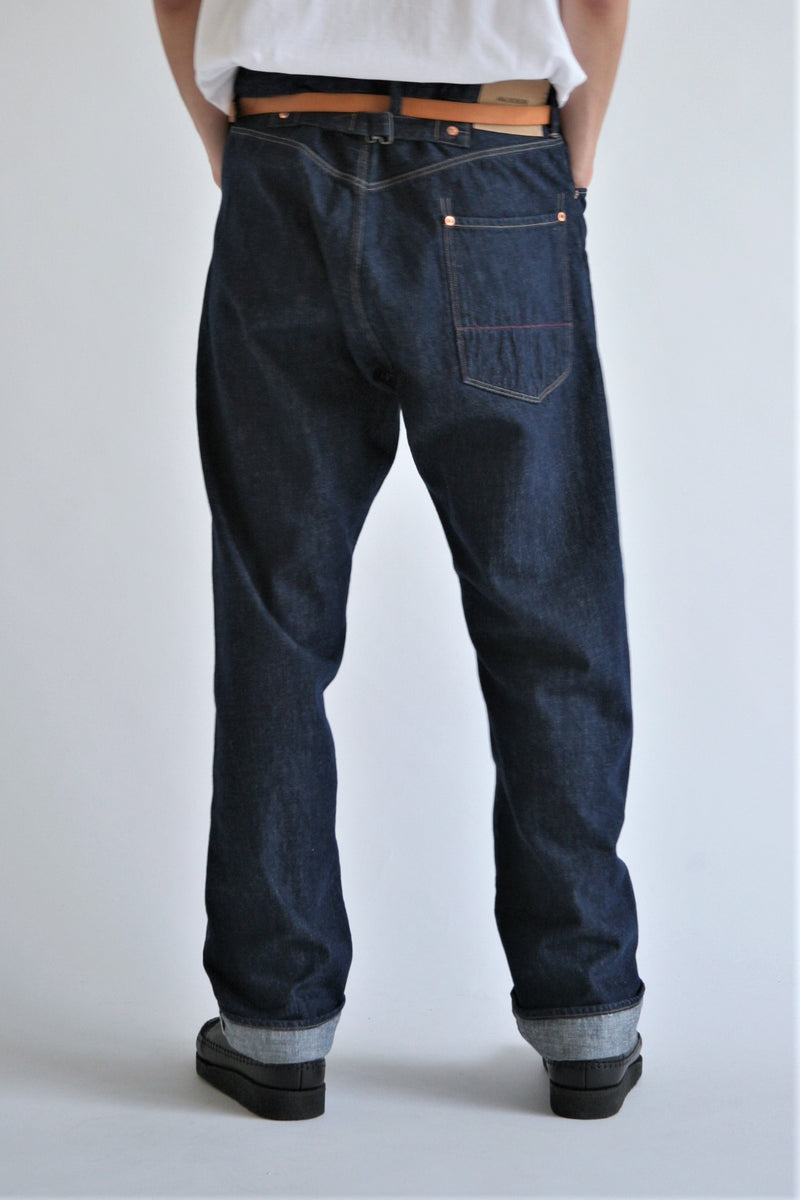 ANSE002 SUSTAINABLE STRAIGHT 5P PANTS TYPE-newπ INDIGO OW