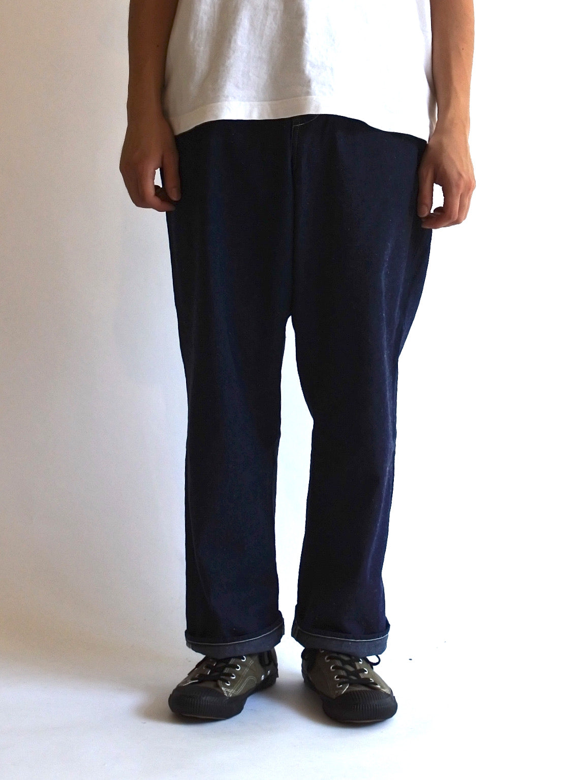 NM-TR01 DENIM WIDE TROUSERS INDIGO OW – ANACHRONORM